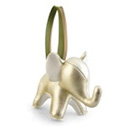 Elephant Gold Christmas Ornament.