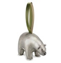 Polar Bear Chrome Christmas Ornament.