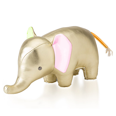 The Elephant Gold Bookend.