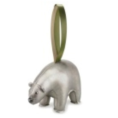 The Polar Bear Chrome Christmas Ornament.